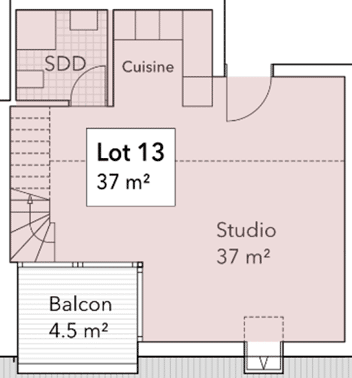 Plan studio - Type appartements